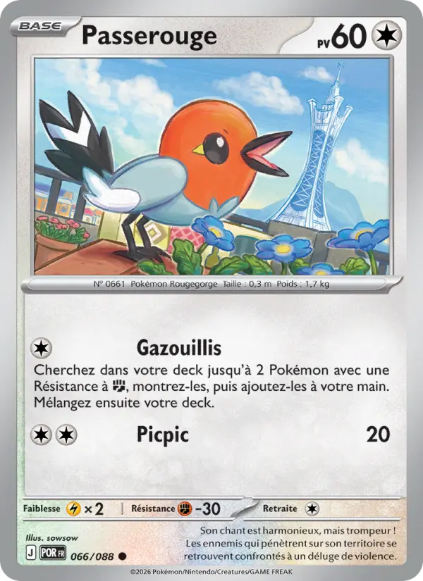 066/088 - Passerouge — Carte Pokémon ME03 PlayShop