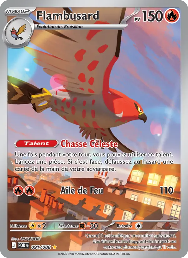 091/088 - Flambusard — Carte Pokémon ME03 PlayShop