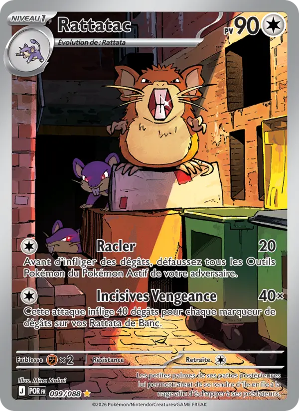099/088 - Rattatac — Carte Pokémon ME03 PlayShop