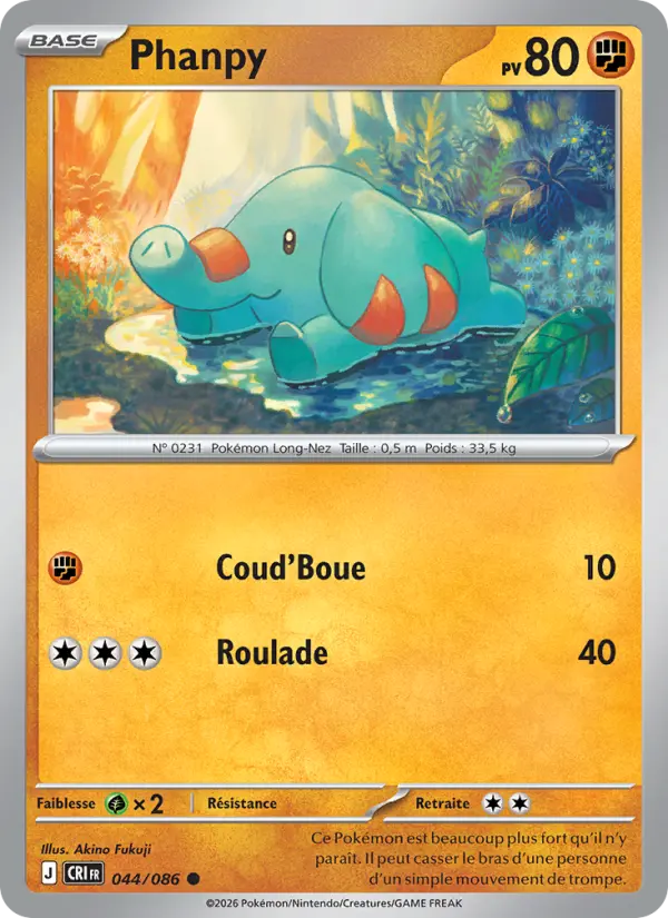 Phanpy — Carte Pokémon 044 Chaos Ascendant