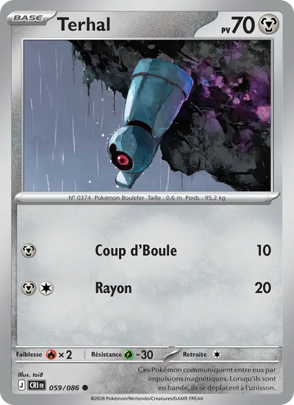 Terhal — Carte Pokémon 059 Chaos Ascendant