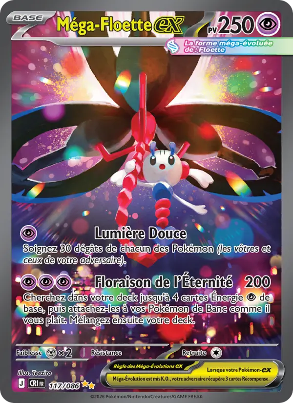 Méga-Floette-ex — Carte Pokémon 117 Chaos Ascendant