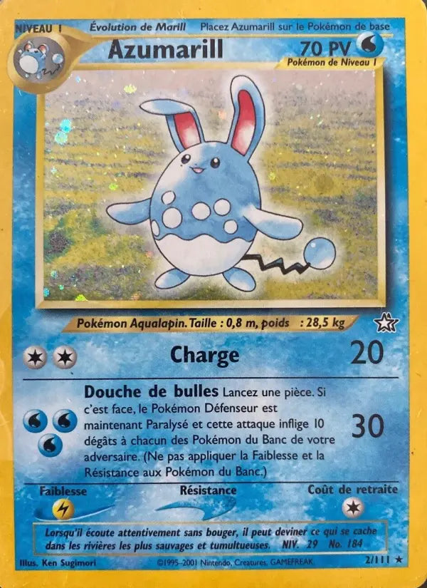 Azumarill — Carte Pokémon 2 Neo Genesis
