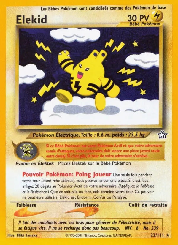 Elekid — Carte Pokémon 22 Neo Genesis