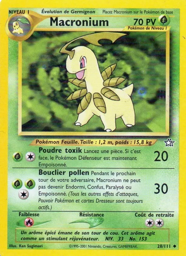 Macronium — Carte Pokémon 28 Neo Genesis