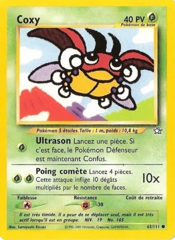 Coxy — Carte Pokémon 63 Neo Genesis