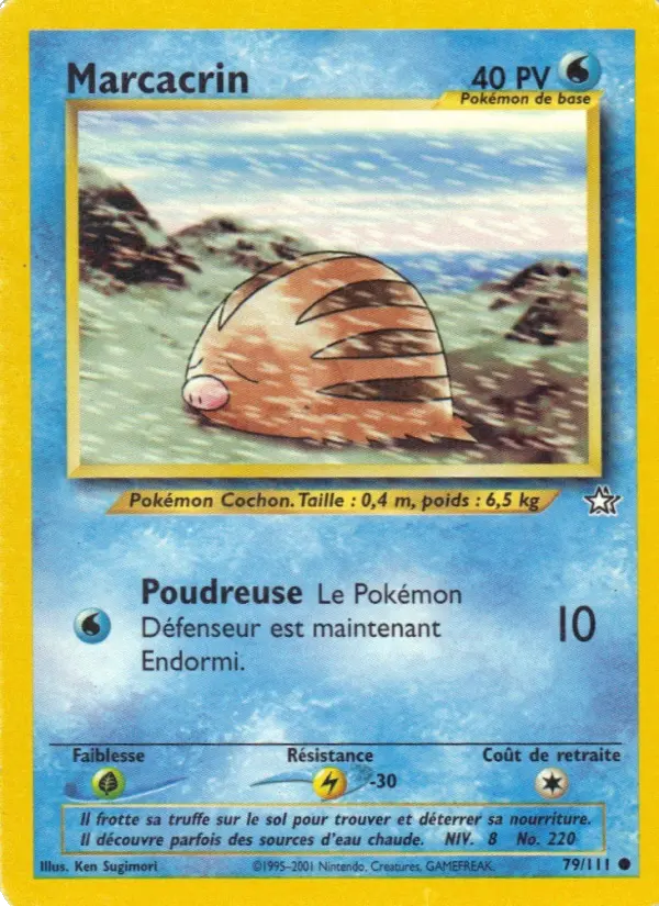 Marcacrin — Carte Pokémon 79 Neo Genesis