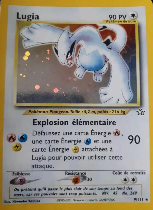 Lugia — Carte Pokémon 9 Neo Genesis