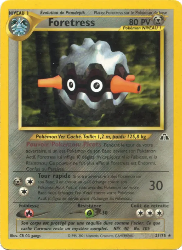 Foretress — Carte Pokémon 21 Neo Discovery