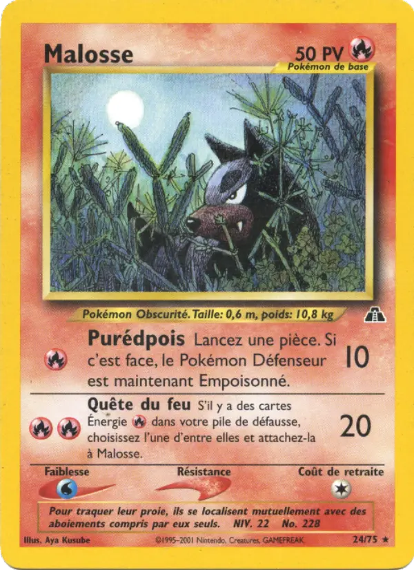 Malosse — Carte Pokémon 24 Neo Discovery