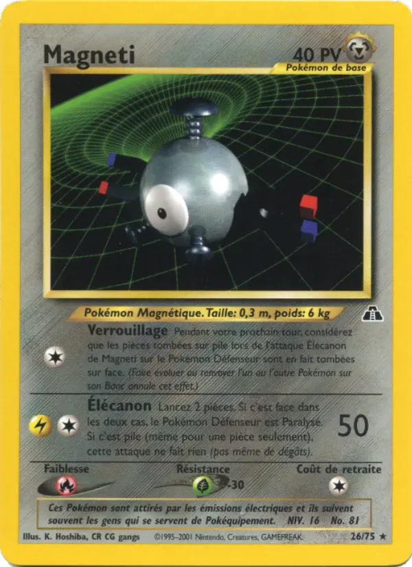 Magneti — Carte Pokémon 26 Neo Discovery