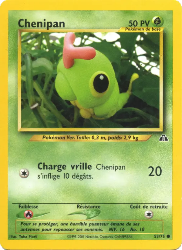 Chenipan — Carte Pokémon 53 Neo Discovery