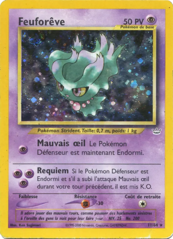 Feuforêve — Carte Pokémon 11 Neo Revelation