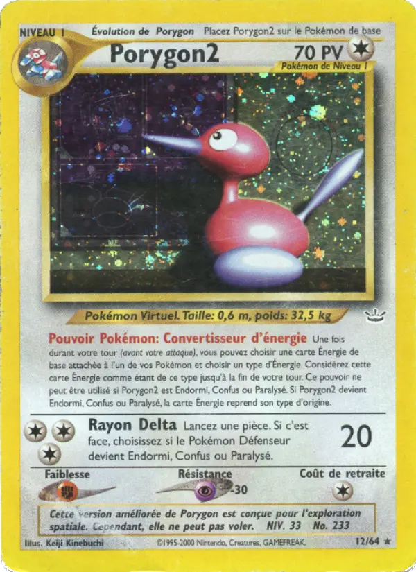 Porygon2 — Carte Pokémon 12 Neo Revelation