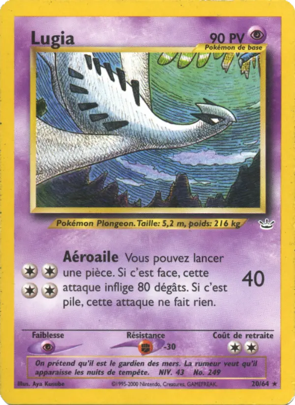 Lugia — Carte Pokémon 20 Neo Revelation