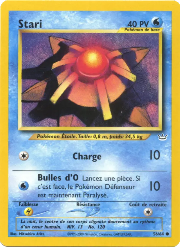 Stari — Carte Pokémon 56 Neo Revelation