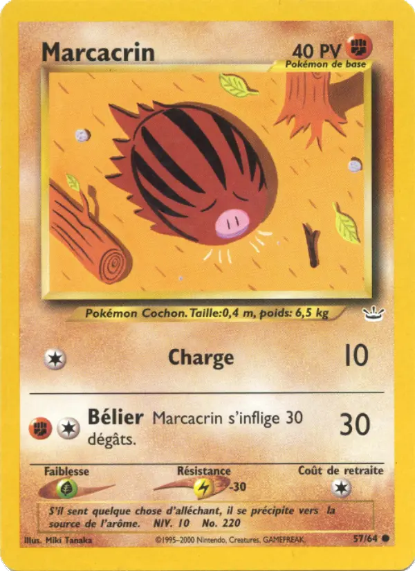 Marcacrin — Carte Pokémon 57 Neo Revelation