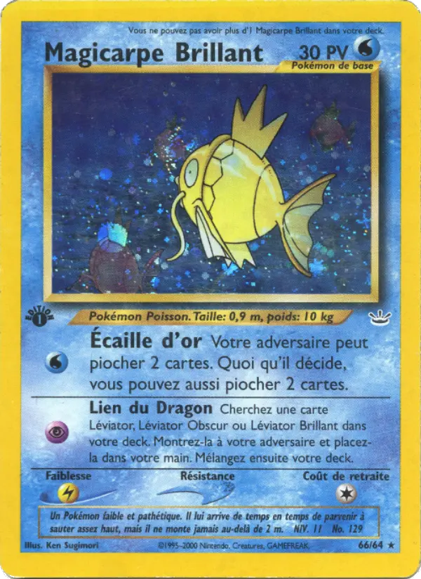 Magicarpe Brillant — Carte Pokémon 66 Neo Revelation