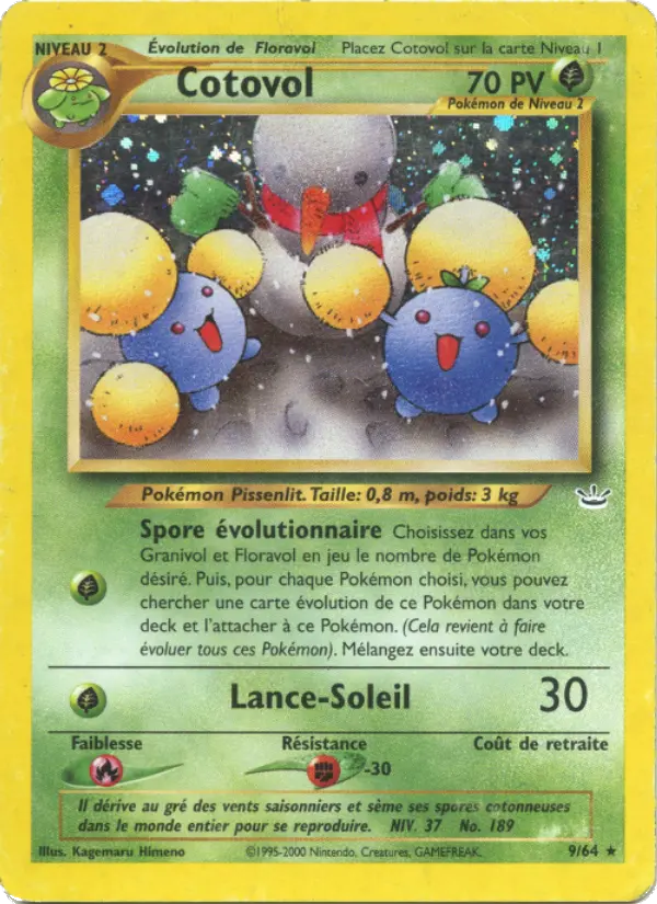 Cotovol — Carte Pokémon 9 Neo Revelation