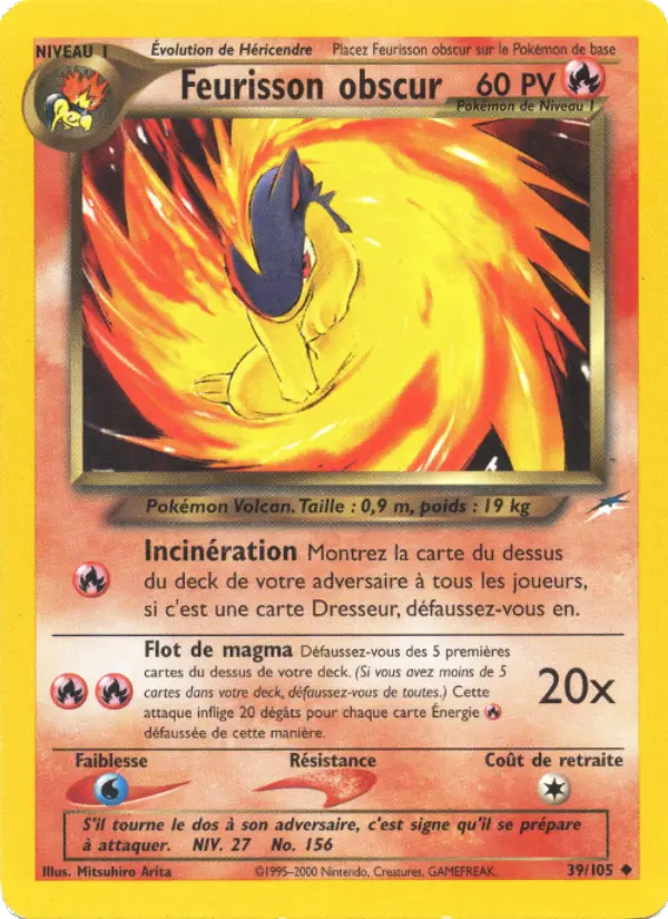 Feurisson obscur — Carte Pokémon 39 Neo Destiny