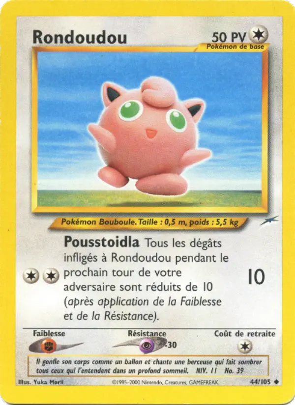 Rondoudou — Carte Pokémon 44 Neo Destiny