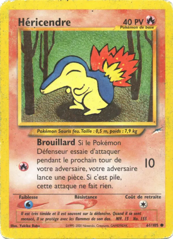 Héricendre — Carte Pokémon 61 Neo Destiny