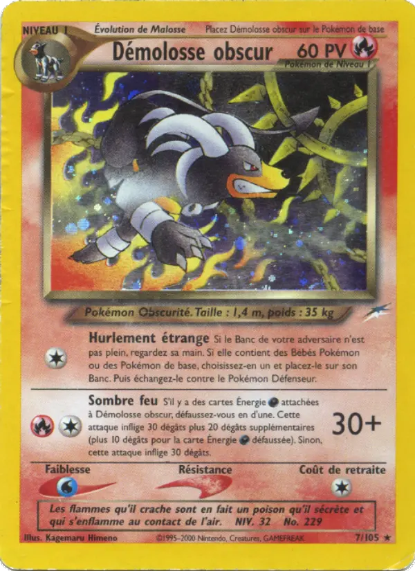 Démolosse obscur — Carte Pokémon 7 Neo Destiny