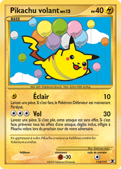 113/111 - Pikachu volant