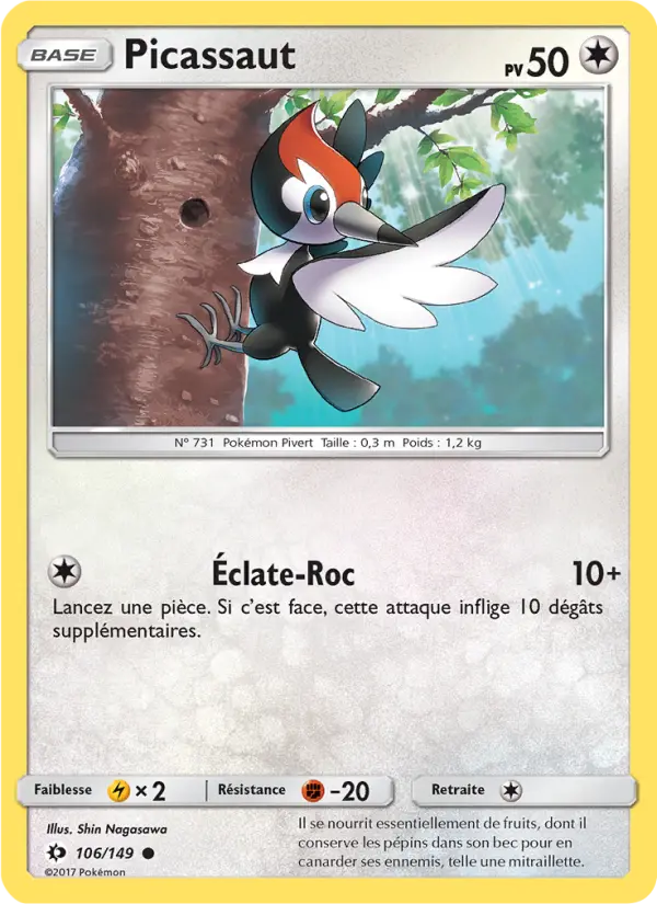Picassaut — Carte Pokémon 106 Soleil et Lune