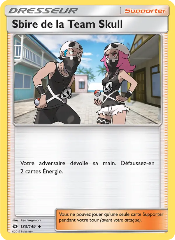Sbire de la Team Skull — Carte Pokémon 133 Soleil et Lune