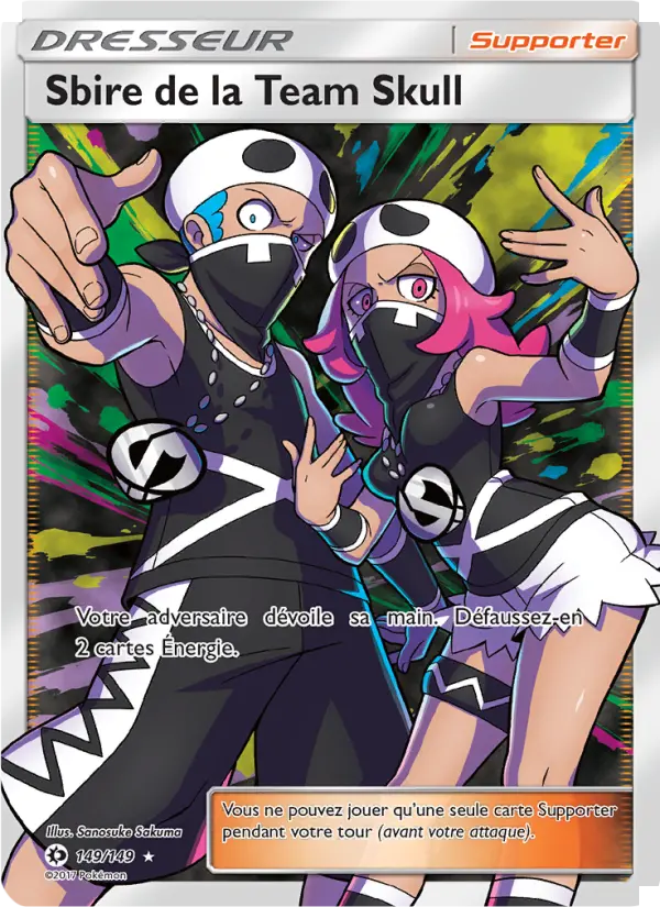 Sbire de la Team Skull — Carte Pokémon 149 Soleil et Lune