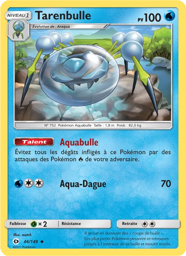 Tarenbulle — Carte Pokémon 46 Soleil et Lune