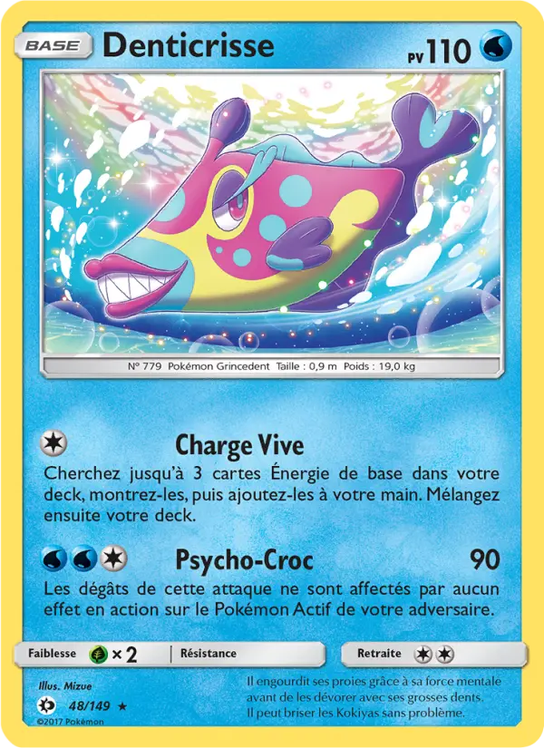Denticrisse — Carte Pokémon 48 Soleil et Lune