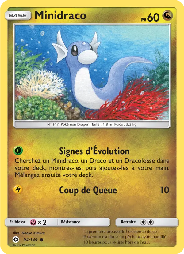 Minidraco — Carte Pokémon 94 Soleil et Lune