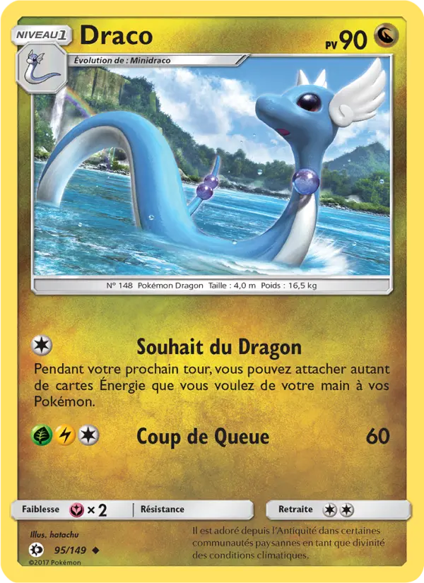 Draco — Carte Pokémon 95 Soleil et Lune
