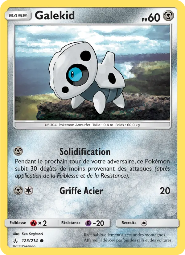 Galekid — Carte Pokémon 123 Alliance Infaillible