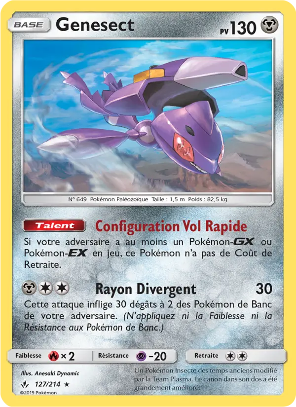 Genesect — Carte Pokémon 127 Alliance Infaillible
