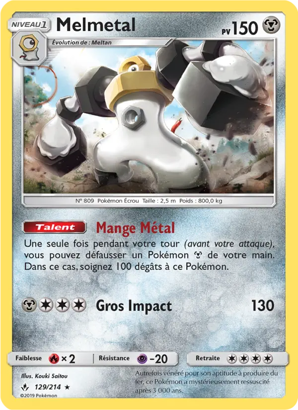Melmetal — Carte Pokémon 129 Alliance Infaillible