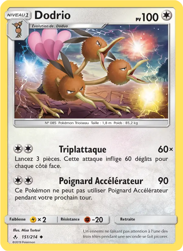 Dodrio — Carte Pokémon 151 Alliance Infaillible
