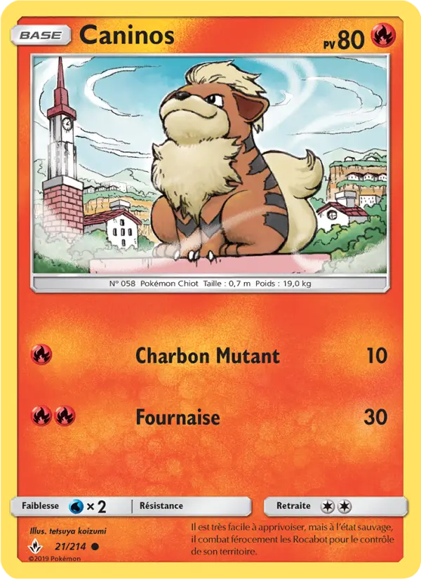 Caninos — Carte Pokémon 21 Alliance Infaillible