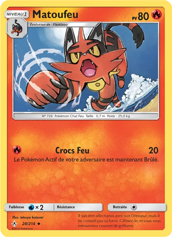 Matoufeu — Carte Pokémon 28 Alliance Infaillible
