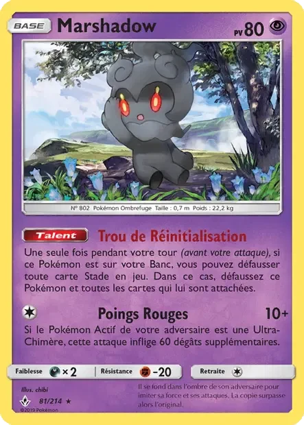 Carte Pokémon Marshadow sm10
