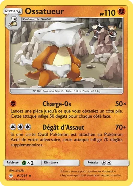 Carte Pokémon Ossatueur sm10