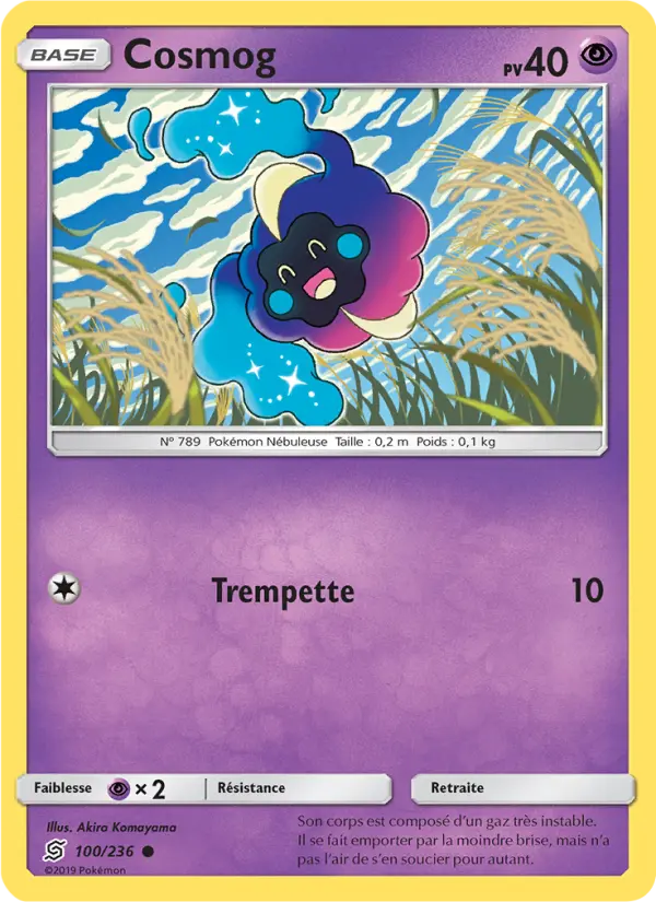 Cosmog — Carte Pokémon 100 Harmonie des Esprits