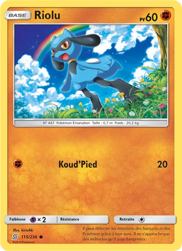 Riolu — Carte Pokémon 115 Harmonie des Esprits