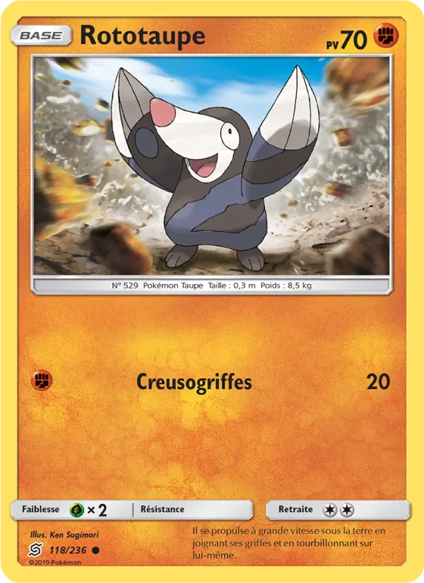 Rototaupe — Carte Pokémon 118 Harmonie des Esprits