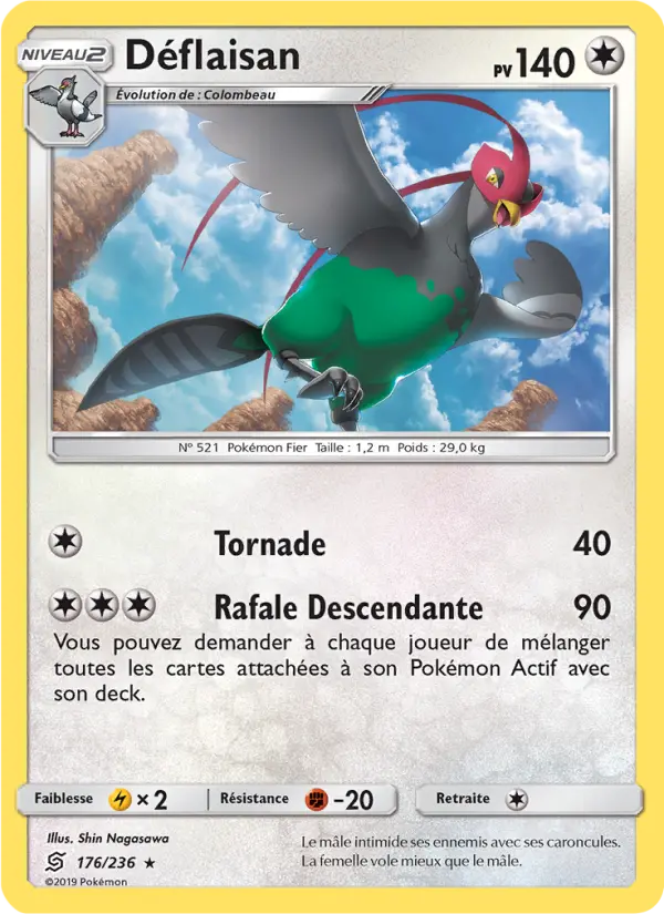 Déflaisan — Carte Pokémon 176 Harmonie des Esprits