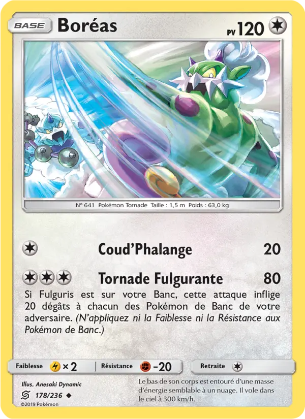 Boréas — Carte Pokémon 178 Harmonie des Esprits