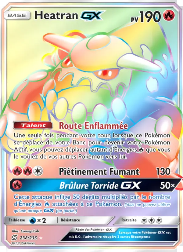 Heatran GX — Carte Pokémon 238 Harmonie des Esprits