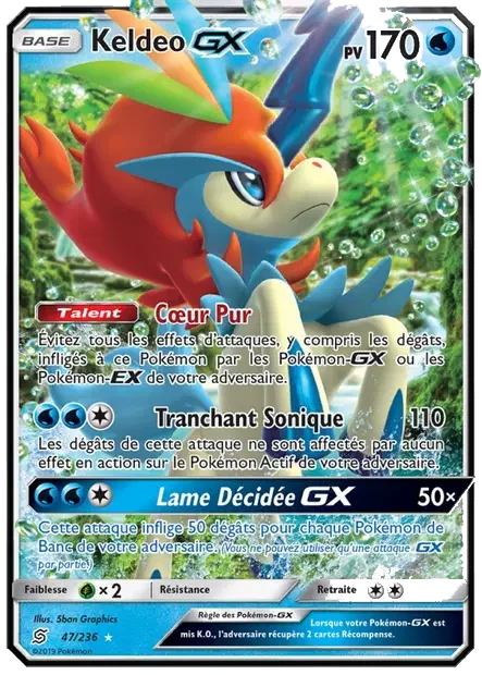 Carte Pokémon Keldeo GX sm11